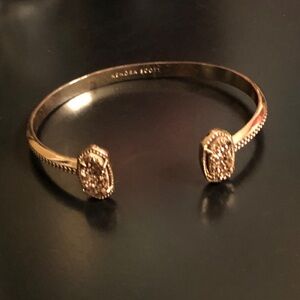 Kendra Scott ROSE GOLD Cuff Bracelet with Taupe Stones